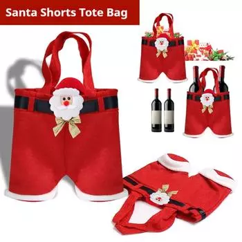 Украшение бантом Рождественские штаны Штаны Клауса Подарочный пакет Мешок для конфет Подарочный пакет Детский праздничный пакет для закусок Подарочный пакет One Size