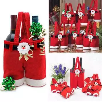 Украшение бантом Рождественские штаны Штаны Клауса Подарочный пакет Мешок для конфет Подарочный пакет Детский праздничный пакет для закусок Подарочный пакет One Size