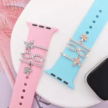 Украшение браслета с бриллиантом Украшение ремешка для часов для Apple Watch Ремешок для часов