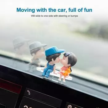 Украшение центральной консоли автомобиля Бог богатства Синяя пара Скейтборд База Мультистиль Скейтборд Рельс Украшение автомобиля Интерьер автомобиля