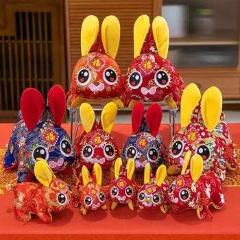 Украшение Cozy Touch Изысканный китайский узелок плюшевый кролик мультяшная кукла плюшевый кулон игрушка кролик XS