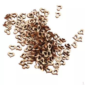 Украшение Деревянных Сердец. Украшения Свадебного Стола. Разбросанные Части Сердца.