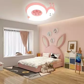 Украшение детской спальни, освещение, потолочные светильники с рисунком макарон, креативное изменение яркости, потолочный светильник для защиты глаз 51*45*13cm розовый