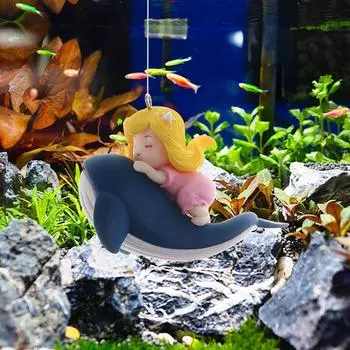 Украшение для аквариума Diver, симпатичное украшение для поплавка Diver, ландшафтный дизайн аквариума, яркая игрушка-рыбка, сделай сам, создай внутреннее украшение для аквариума