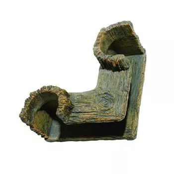 Украшение для аквариума Укрытие Угловая пещера Смола Аквариумные укрытия Туннель Для маленьких рыб и креветок Аквариумный ландшафт B