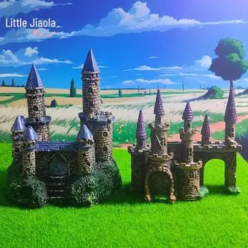 Украшение для аквариума в виде замка в европейском стиле - дизайн старинного поместья для ландшафтного дизайна и садоводства 1# Castle