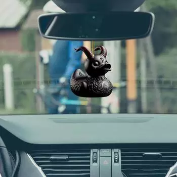 Украшение для автомобиля Swing Duck, подвеска с жуткой тематикой, украшение для зеркала заднего вида для женщин, аксессуары для салона автомобиля