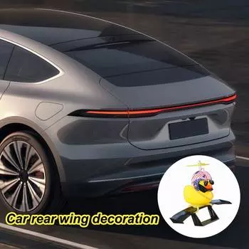 Украшение для автомобиля в виде утки Крутое украшение для автомобиля Крутое украшение для автомобиля Желтое украшение для утки Украшение для автомобиля Хвост утки Маленький экстерьер автомобиля синий