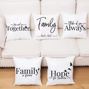 Украшение для дома, автомобиль, диван, гостиная, наволочка, черно-белый геометрический рисунок, квадратная наволочка 40x40cm