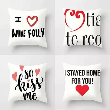 Украшение для дома Чехол для подушки с узором в виде сердца Чехол для подушки с геометрическим абстрактным рисунком Чехол для диванной подушки 40x40cm