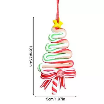 Украшение для дома Мини Рождественская елка Рождественская конфета Подвеска витая Новогодняя подвесная вечеринка