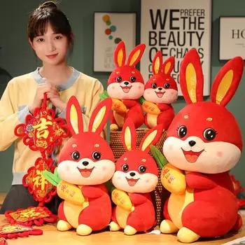 Украшение для дома Очаровательная стильная плюшевая подушка-талисман в виде морковки 2023 года M красный