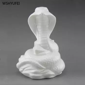 Украшение для дома Пей Аджин Зодиак Змея Орнамент Знаки зодиака: Змея фэн-шуй украшения талисман Керамическая змея 1 шт.