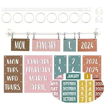 Украшение для дома в стиле бохо-класса Перекидной календарь Этикетка Бумага Карточка One Size коричневый