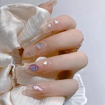 Украшение для ногтей Easy Grids Длинные неправильной формы 12 Прочная съемная паста DIY Многоцелевые 3D ногти A