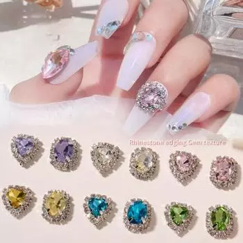 Украшение для ногтей, сверкающая поверхность, нержавеющая, универсальная, стильная, нежная, сделай сам, украшения для ногтей, ювелирные изделия, товары для красоты G