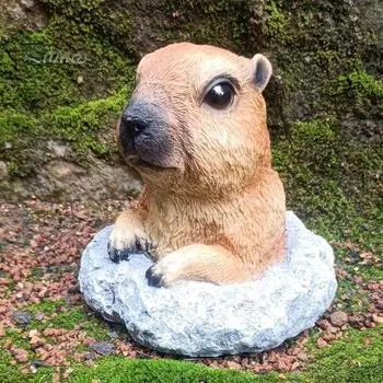 Украшение для патио, украшение для сада из смолы, реалистичная статуя животного, устойчивый к атмосферным воздействиям садовый декор, аксессуар для газона, патио, балкона A