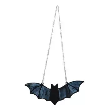 Украшение для подвешивания летучей мыши на Хэллоуин Украшение для ловца солнца Ужасное животное Акриловое стекло Художественная стена
