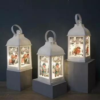 Украшение для праздника Ид аль-Адха Рамадан для дома, светодиодный ветряной фонарь, световое украшение для праздника Ид Мубарак, исламский подарок для мусульман