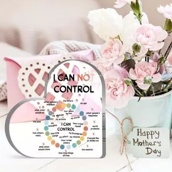 Украшение для психического здоровья. Акриловый подарок в форме сердца. Художественное украшение кабинета терапевта. Настольный подарок для гостиной и спальни кабинета терапевта. 1pc