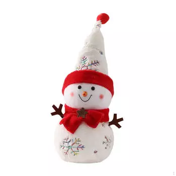 Украшение для рабочего стола Рождественские фигурки снеговиков Рождественские украшения для стола ручной работы