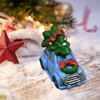 Украшение для рождественской елки из смолы, статуэтка, декор стола, декоративное произведение искусства, небольшое