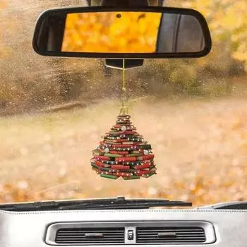 Украшение для рождественской елки, подвесное украшение с шнурком, легко подвешивается, небьющееся, для использования в помещении и на улице, рождественское украшение