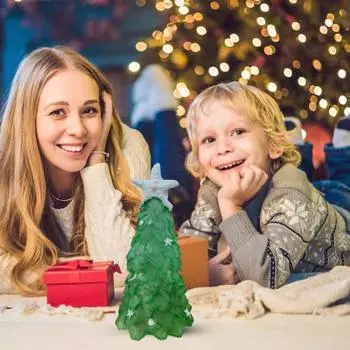 Украшение для рождественской елки Yousheng Seaglass, синее, зеленое, морское стекло, ракушка, морская звезда, морская тематическая фигурка, рождественская елка, праздничная смоляная елка, настольное украшение 18cm синий