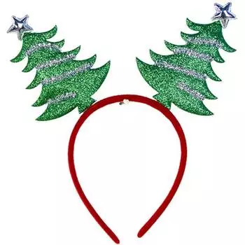 Украшение для рождественской вечеринки Dasababa, повязка на голову, две елки