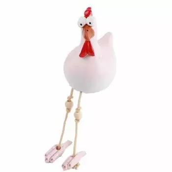 Украшение для сада Керамическая курица Хильда Украшение Фигурка животного Украшение для домашнего декоративного творчества