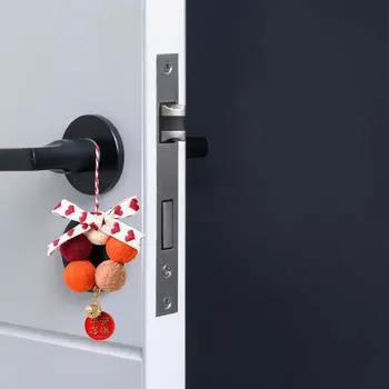 Украшение для салона автомобиля Зеркало заднего вида Подвеска из фетра Шар Год Подвеска для декора стены Style A