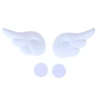 Украшение для шлема Украшение в виде крыльев ангела Универсальные аксессуары для украшения шлема белый