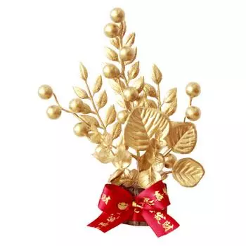 Украшение для стола «Счастливое дерево» Реалистичное изысканное украшение «Дерево удачи» с биркой для весны