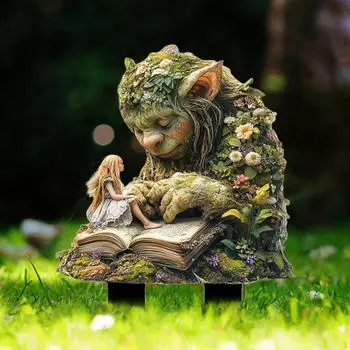 Украшение для столбов Fairy Ground, акриловый знак для двора, миниатюрная модель, сувениры для вечеринок, наружный декор, водонепроницаемый