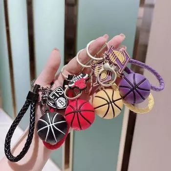 Украшение для сумки Подвеска-шарм для сумки Ювелирные изделия Сувениры Брелок для ключей от машины Баскетбольный брелок Брелок для ключей Purple