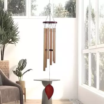Украшение для внутреннего сада, колокольчики для часовни, алюминиевая трубка, подвеска в виде колокольчиков для музыки ветра, подарок, украшение серебряный