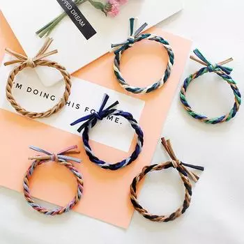 Украшение для волос Цветная коса Высокоэластичное кольцо Завяжите волосы вручную Вяжите узел