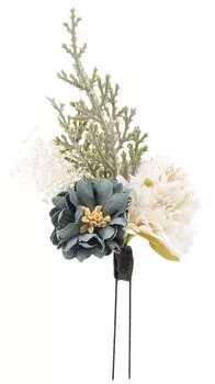 Украшение для волос Сухоцветный вкус Гипсофила Искусственный цветок Юката Фурисодэ Церемония совершеннолетия Выпускной церемония Хакама Тусклый цвет E Тусклый синий