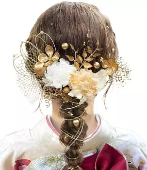 Украшение для волос в 9 Совершеннолетие выпускной высушенный золотой японский сетчатый узор особый случай золото A1105 [JZOON] [Доступные цвета] церемония, церемония, золотой