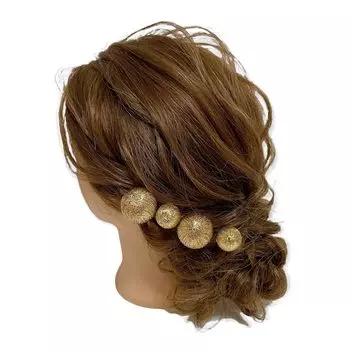 Украшение для волос в японском стиле, шар, канзаши, золотая церемония, канзаши, выпускной, свадебная церемония, фурисодэ, хакама, белый головной убор, аксессуар для волос золотой