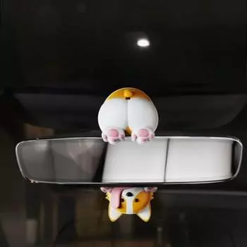 Украшение для зеркала заднего вида автомобиля Super Korea Jaminun, желтое, 1 шт., аксессуары для корейских автомобилей