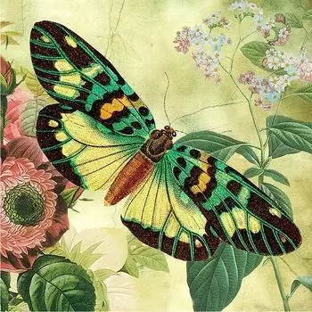 Украшение дома 5D DIY Алмазная картина Бабочка Алмазная вышивка Вышивка крестом Картина Стразы 30X30CM