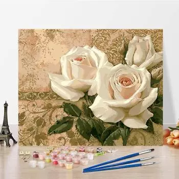 Украшение дома Цифровая картина маслом DIY Картина по номерам Картина маслом по номерам Художественный холст 40x50cm no frame