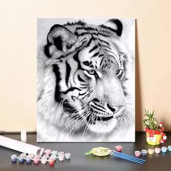 Украшение дома Цифровая картина маслом DIY Картина по номерам Художественные цифры Картина маслом на холсте 40x50cm no frame