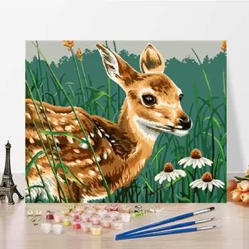 Украшение дома Цифровая картина маслом DIY Картина по номерам Картина маслом на холсте 40x50cm no frame