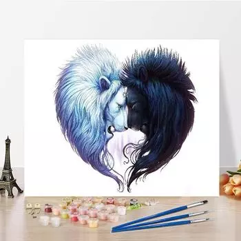 Украшение дома Цифровая картина маслом DIY Картина по номерам Холст Цифры Картина маслом Цифры Картина 40x50cm no frame