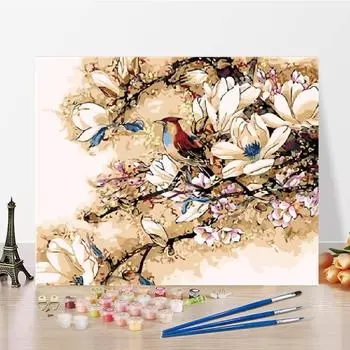 Украшение дома Цифровая картина маслом Художественные цифры Картина маслом DIY Картина по номерам Холст 40x50cm no frame