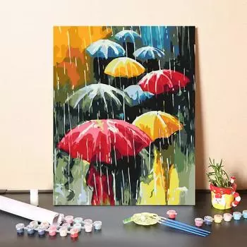 Украшение дома Цифровая картина маслом Искусство DIY Картина по номерам Холст Номера Картина маслом 40x50cm no frame