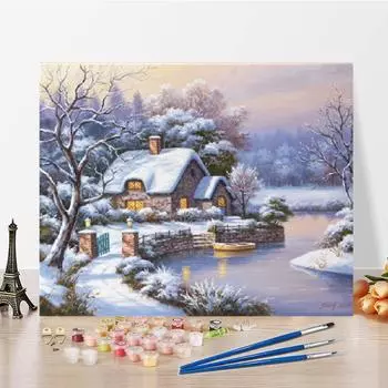 Украшение дома Цифровая картина маслом Номера Картина маслом DIY Картина по номерам Художественный холст