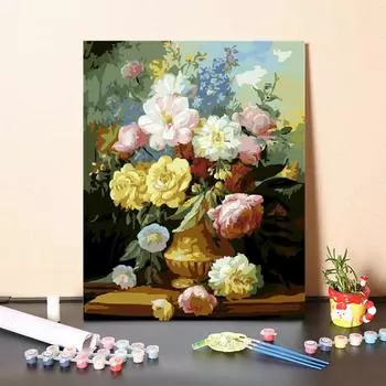 Украшение дома Цифровая картина маслом по номерам Картина маслом на холсте Номера Картина DIY Картина по номерам 40x50cm no frame